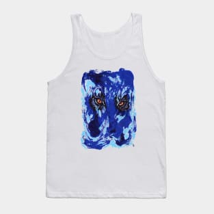 blue tiger Tank Top